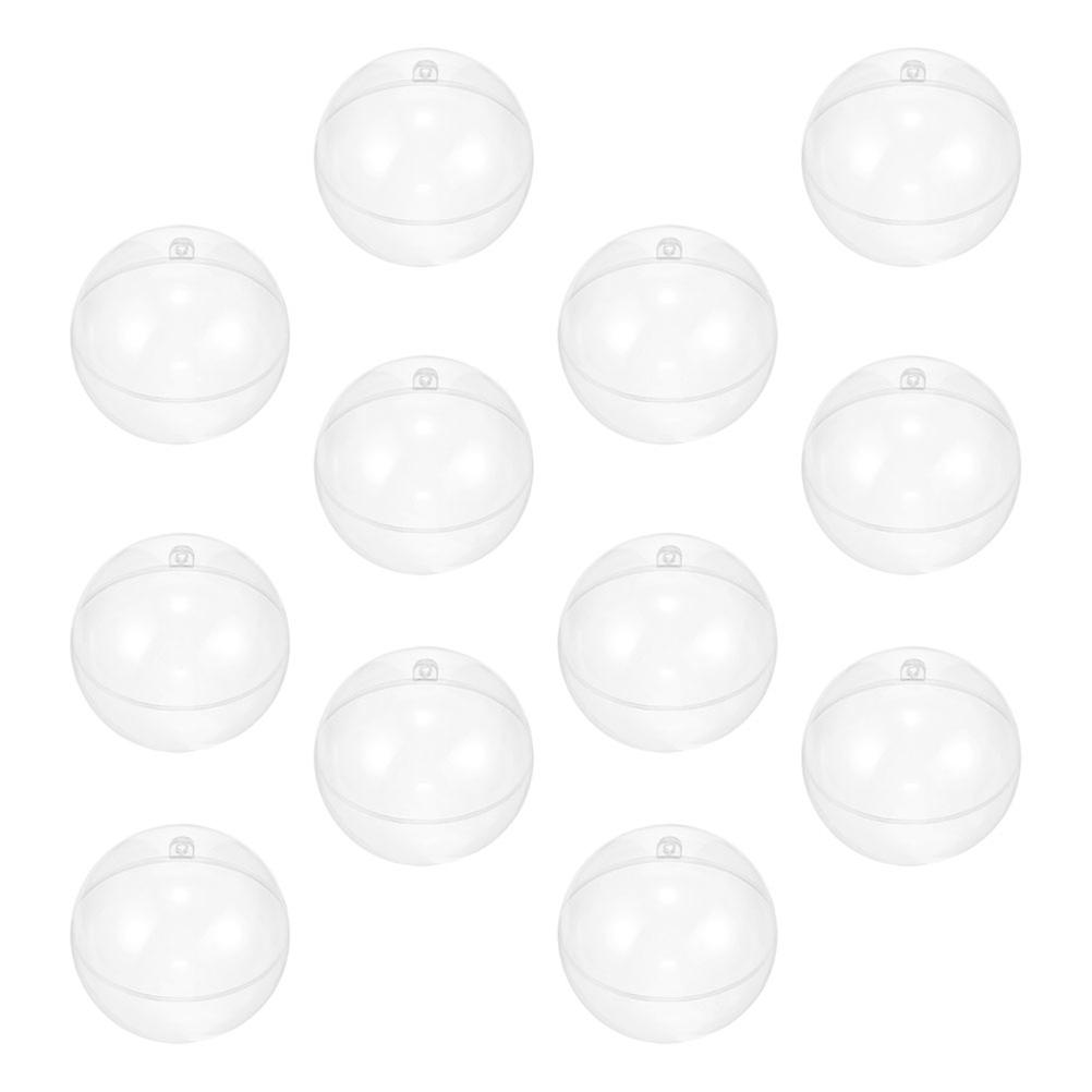 Christmas Balls Transparent Tree Ball Ornaments for Hanging 48Pcs