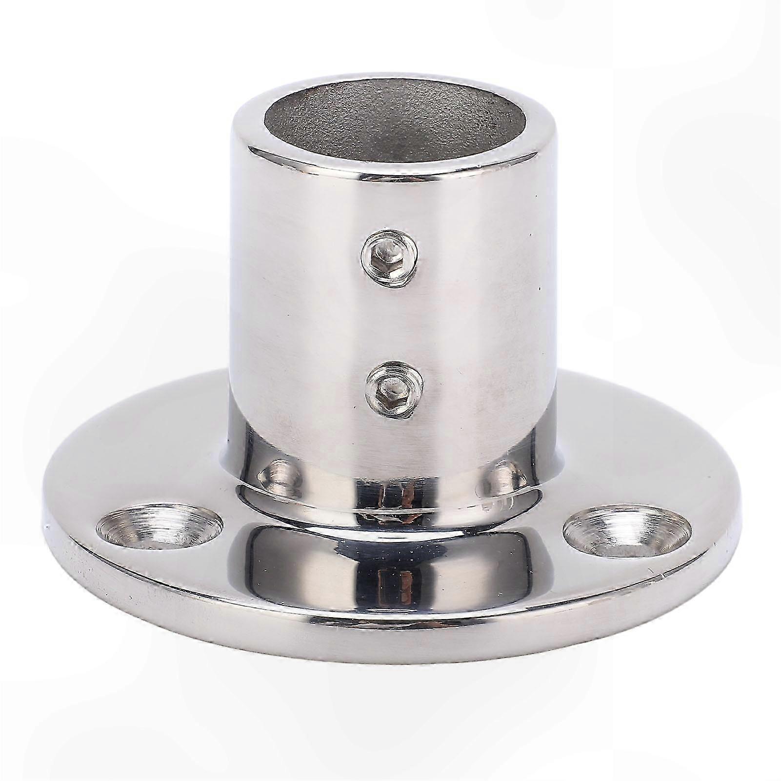 Round Base Fitting for 25mm/1in Tube Handrail Support