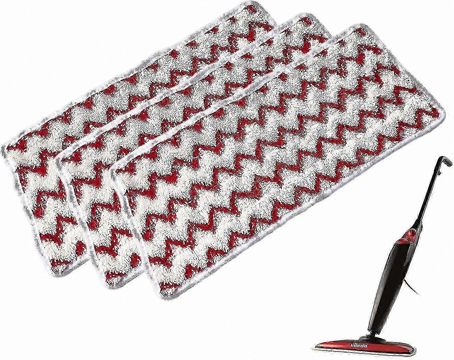 5-Pack Reusable Microfiber Pads for Steam Mops, Compatible with XL Models