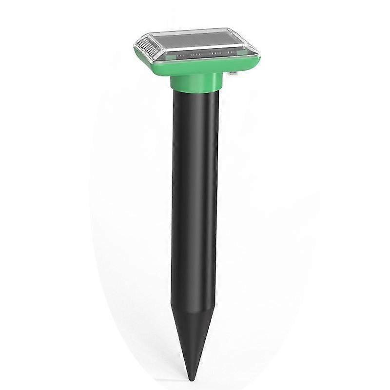 Mole Repellent, Solar Powered Ultrasonic Sonic Repellent, Waterproof Snake Repellent Deterrent Gopher Vole Snake Spikes from Lawn Garden Yard