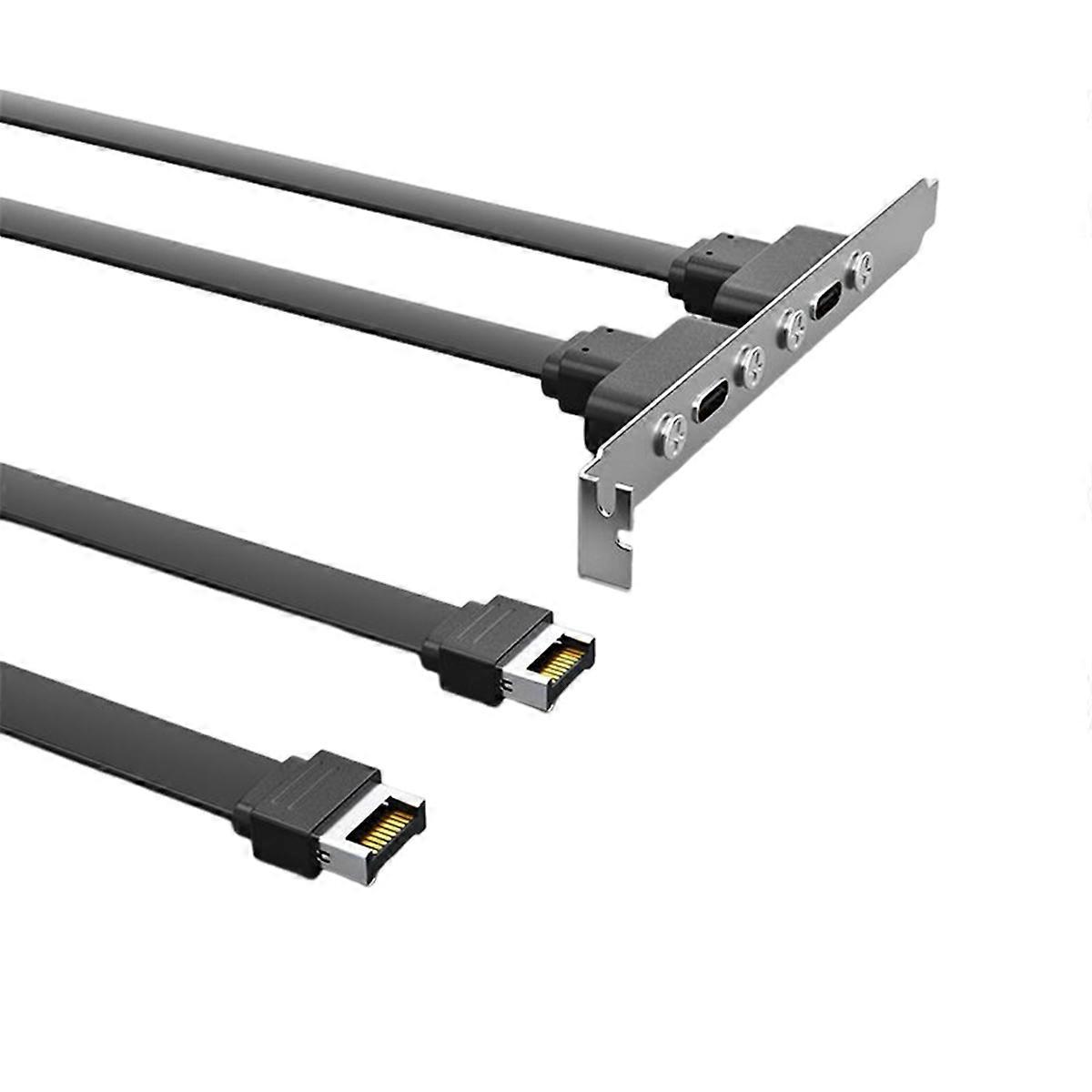 USB3.1 Baffle Cable /TYPE-E to TYPE-C Front C Mother Chassis A-30cm