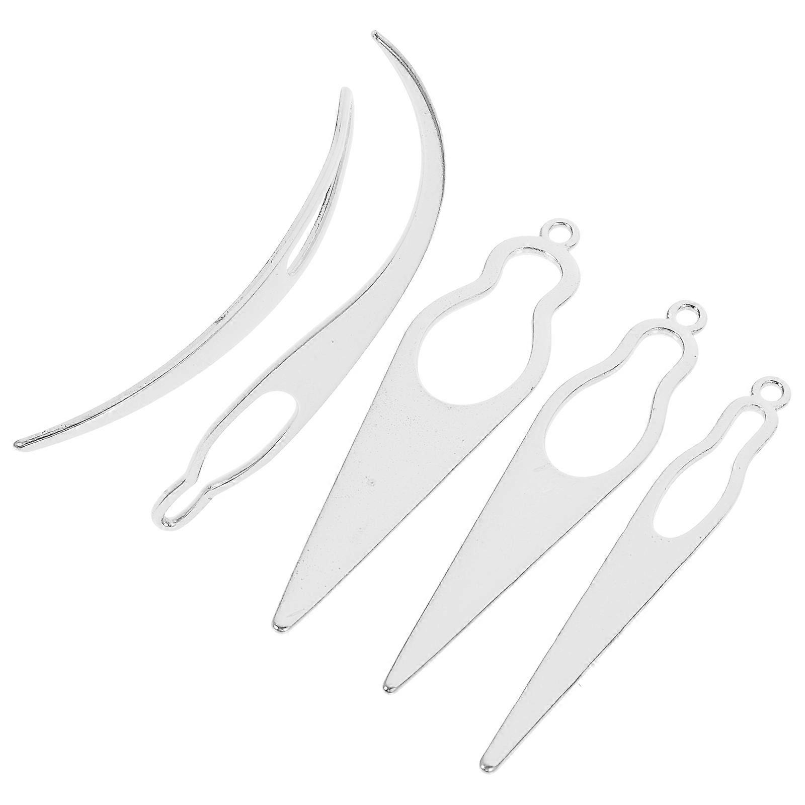Crochet Hair Needles for Braiding Dreadlocks Silver 25Pcs Weaving Tool