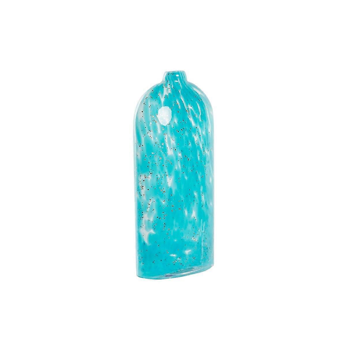 Vase DKD Home Decor 12,5 x 6,5 x 28 cm Crystal Blue Mediterranean