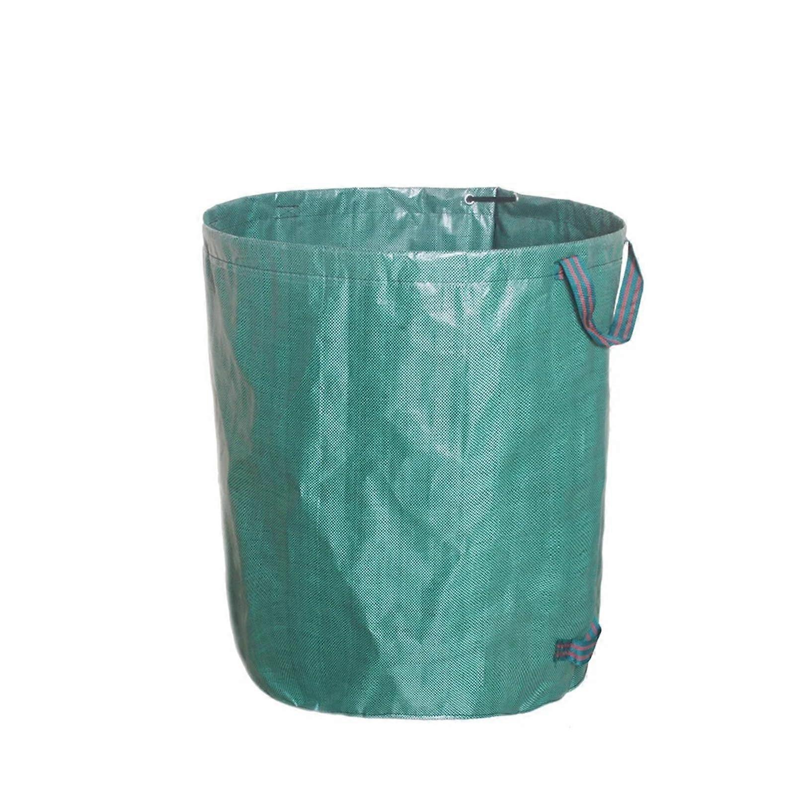 Garden Waste Bag 300L/120L/60L Green LargeCapacity HeavyDuty Reusable Waterproof PP Yard Container Storage