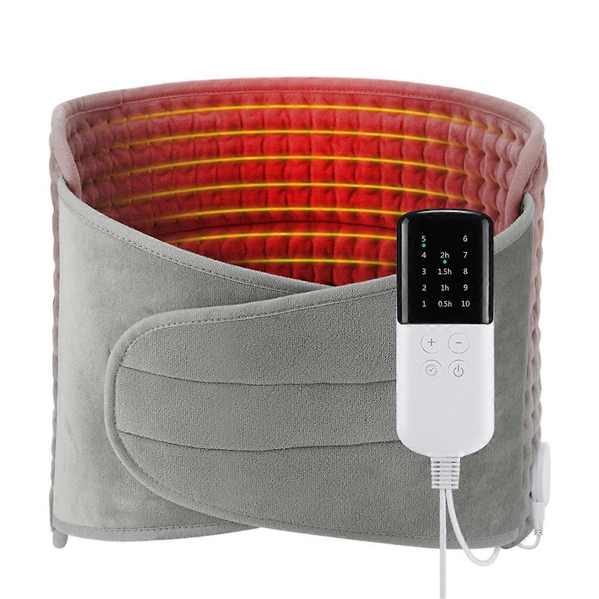 Controlled Heating Therapy Blanket Home Warming Compress Pad 10 Temperature Settings Waist Belt with