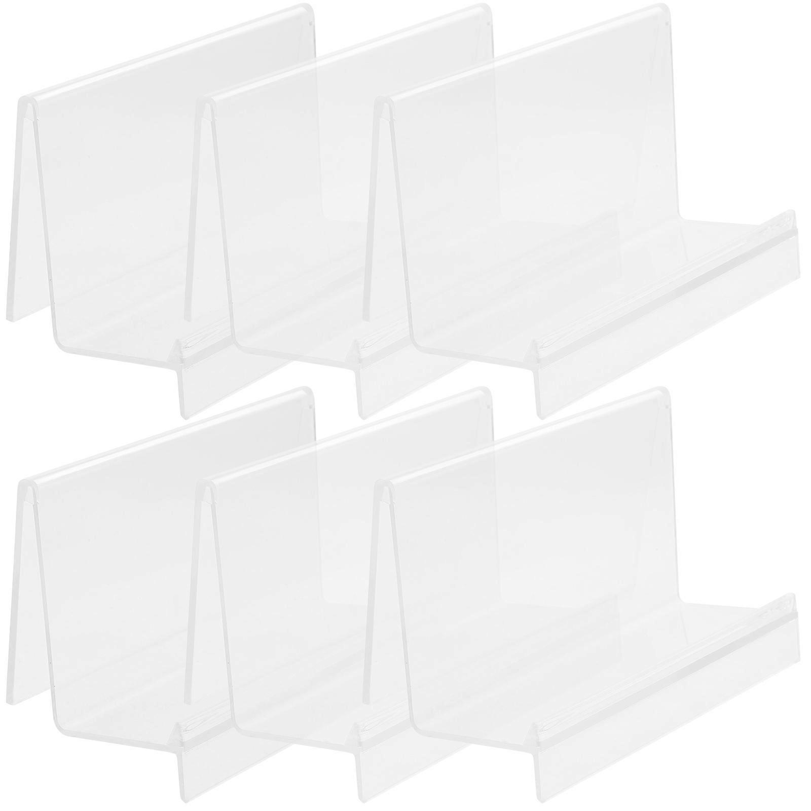 Clear Wallet Display Rack Organizer for Retail Store with 18Pcs Transparent Stands