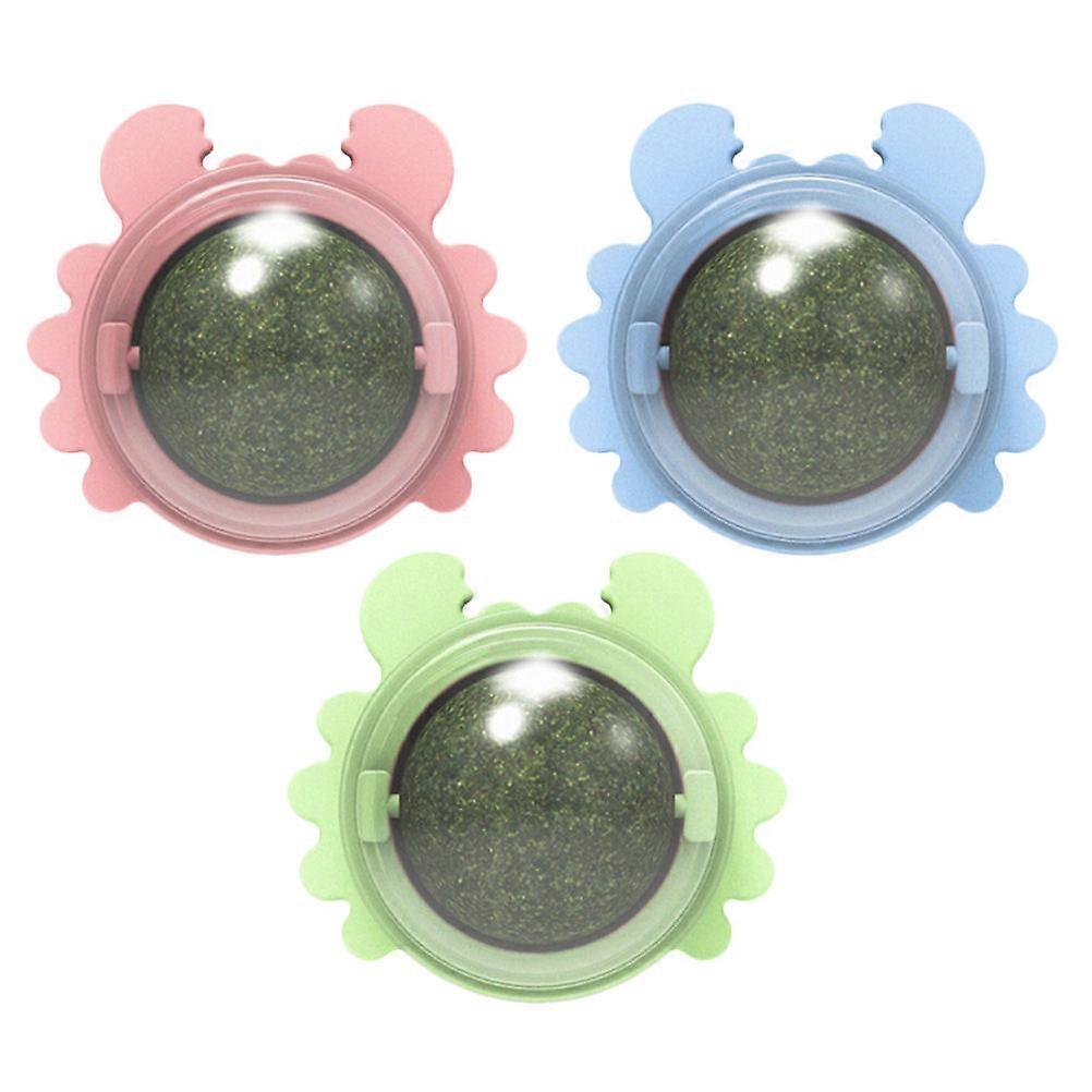 Cat Biting Plaything Catnip Balls Interactive Toys For Cats Teeth Cleaning 3Pcs