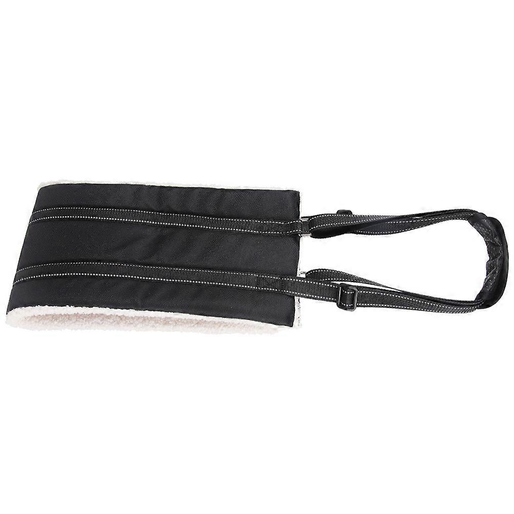 Dog Lift Sling Harness for Elderly Dog Support Black Polyester