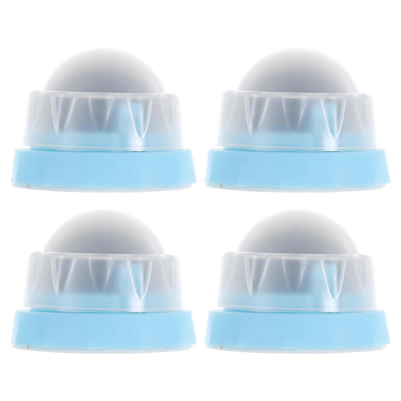 4Pcs Wall-Mounted Catnip Licking Ball For Cats And Kittens Sky-Blue Teething Toy Encouraging Interactive Indoor Playtime