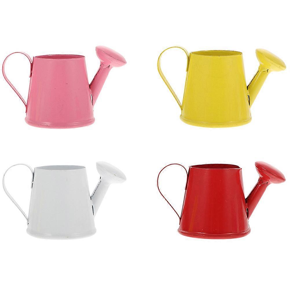 Small Watering Can Metal Gardening Can for Plant Use 8Pcs Set