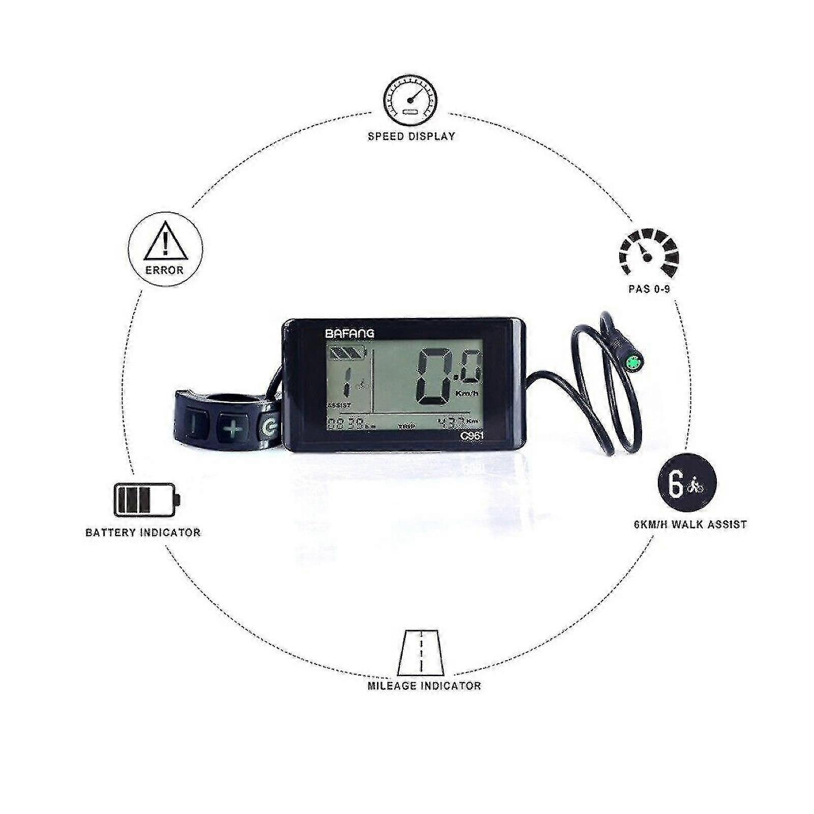 LCD Display for EBike BBS HD Mid-drive Motor Controller - DPC18 C965