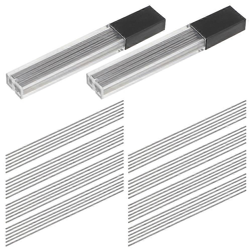 Break Resistant Mechanical Pencil Lead Refills 2b for Office 2Pcs Black Resin