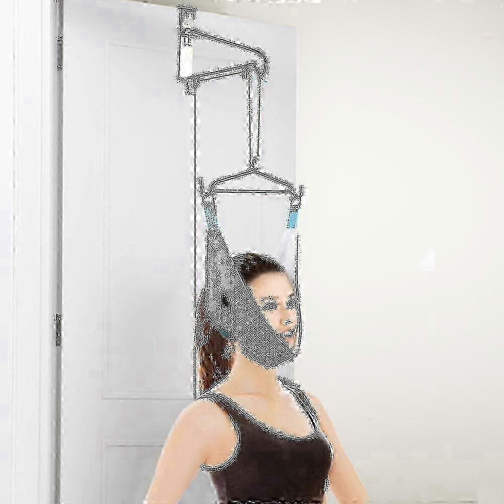 Adjustable Neck Traction: Cervical Correction & Head Massage Kit for Europe