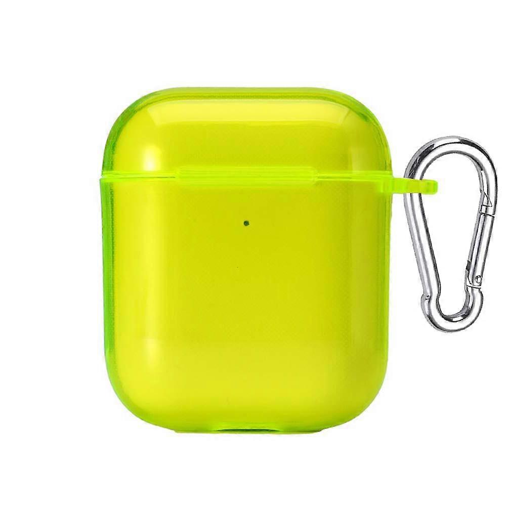 Candy Color Earphone Case for Apple AirPods Pro 2nd 3 Air Pods 2 or 1 Clear Soft TPU Crystal Case with Keychain~002937