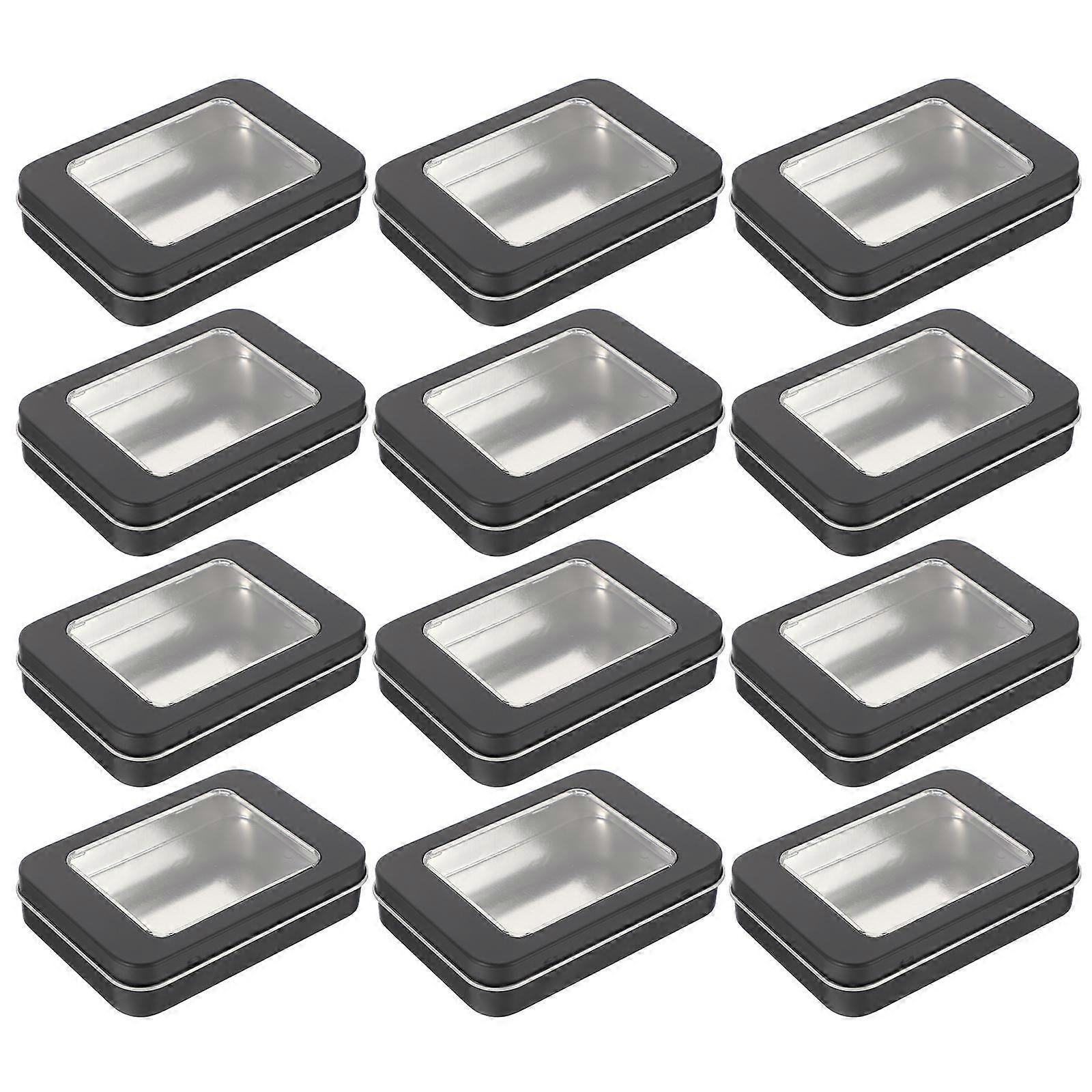 USB Flash Drive Storage Tinplate Case Organizer for Storage 12Pcs