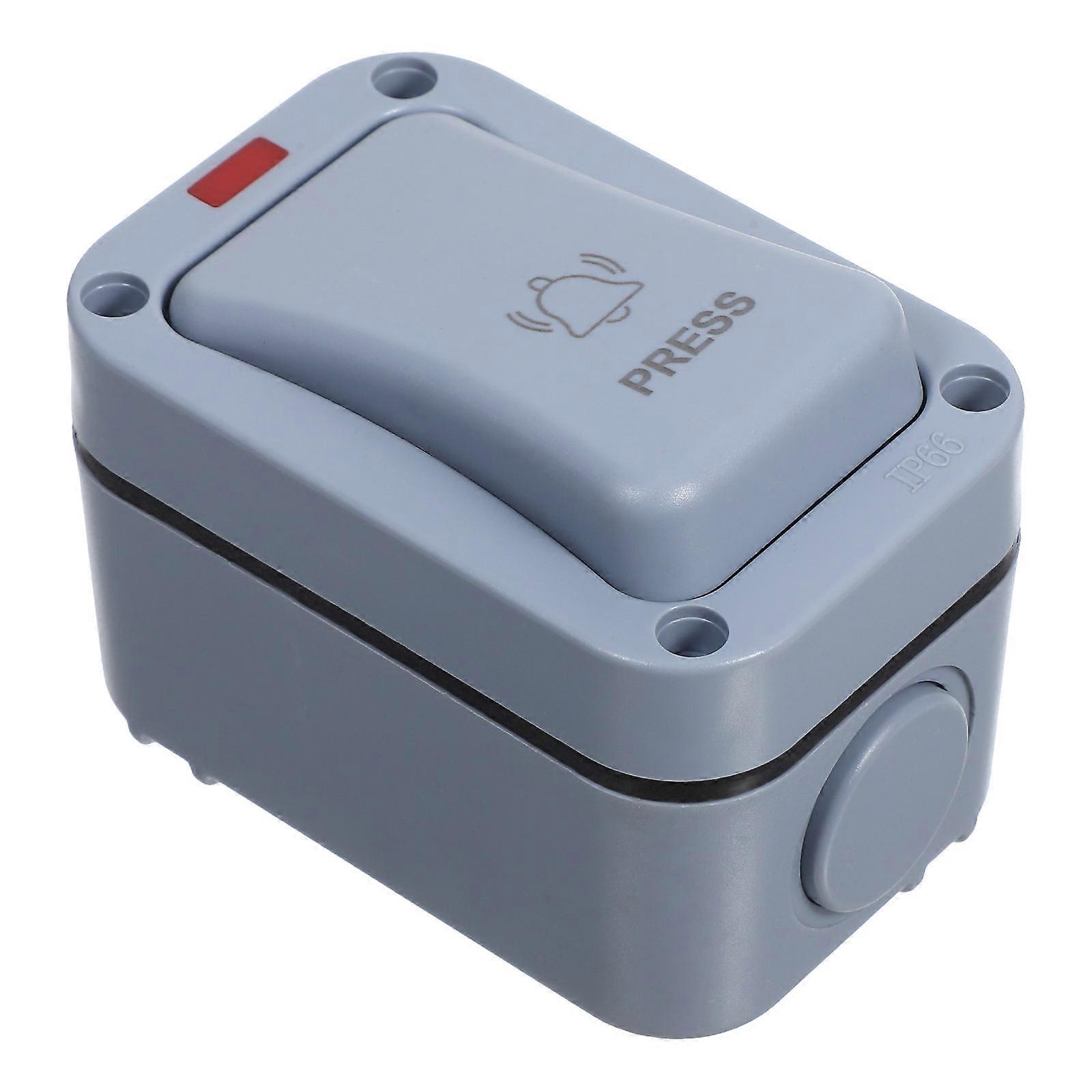 4Pcs Doorbell Push Button Waterproof Switch with LED Light for Outdoor