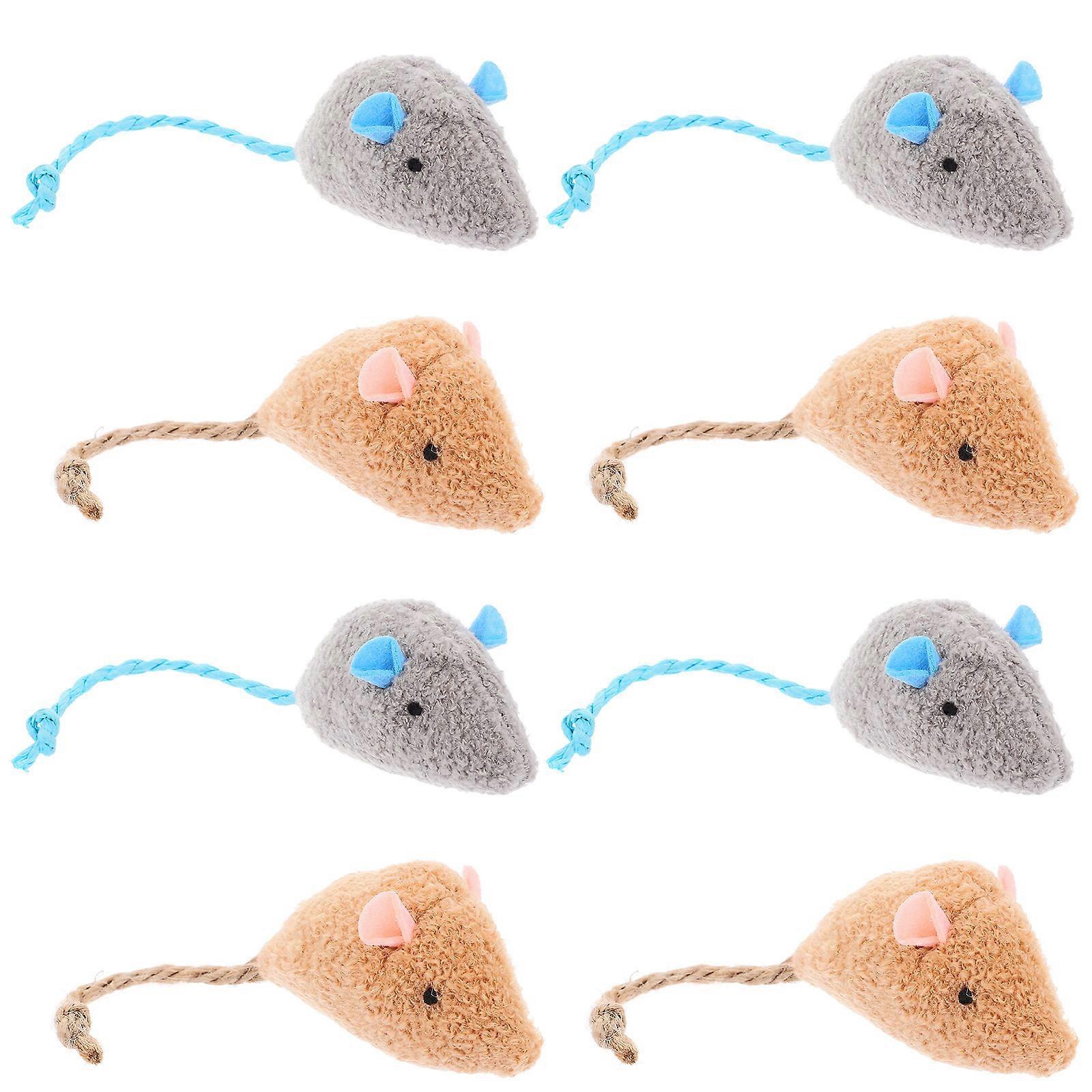 Plush Cat Mouse Toy for Biting and Play 32Pcs Set for Cats