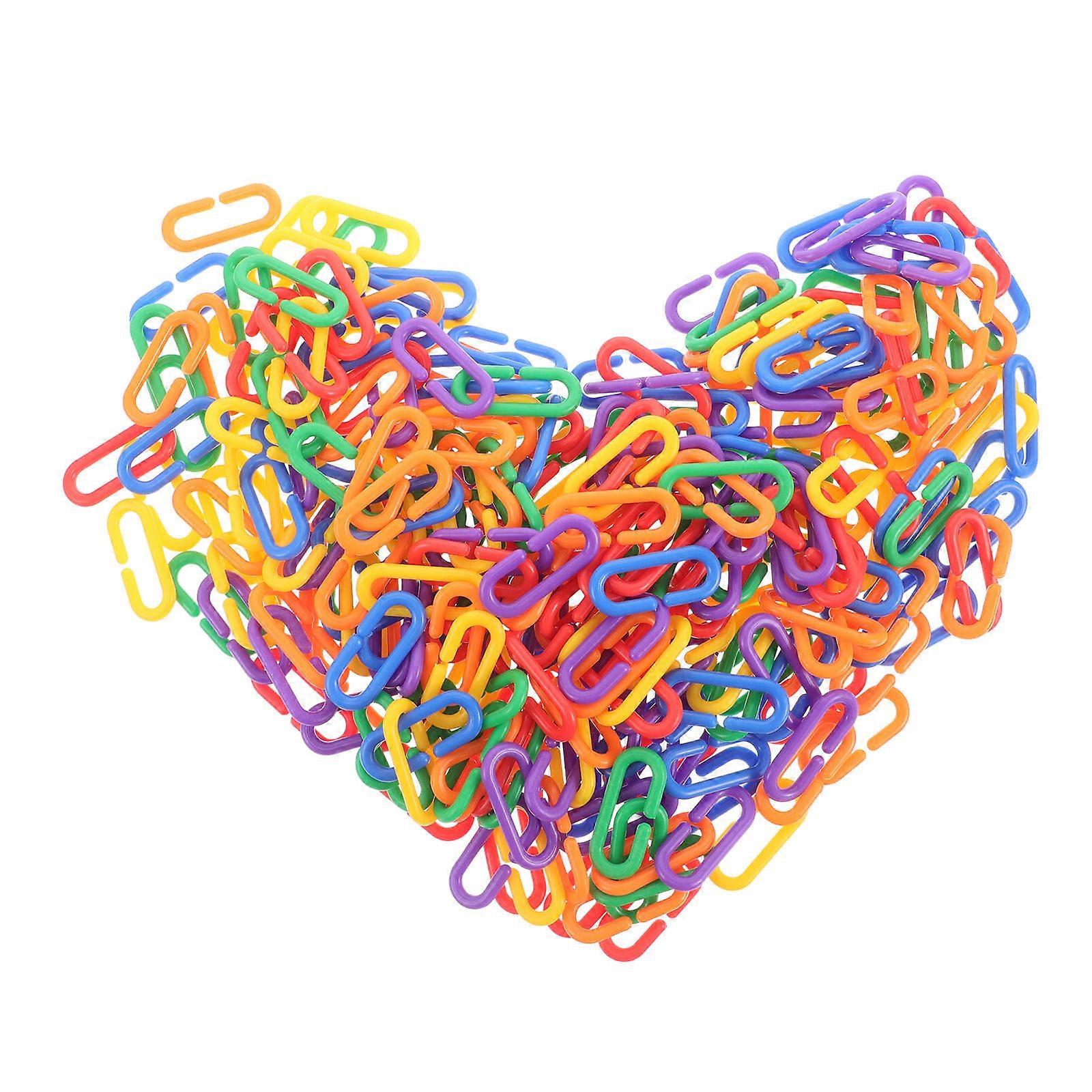 C Clips Hooks Plastic Educational Toy for Playing 1200Pcs Assorted Color