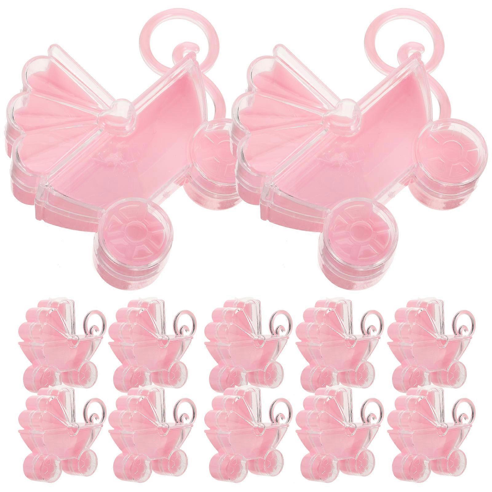 Bassinet Shaped Plastic Boxes 12Pcs Ideal For And Event Decorations