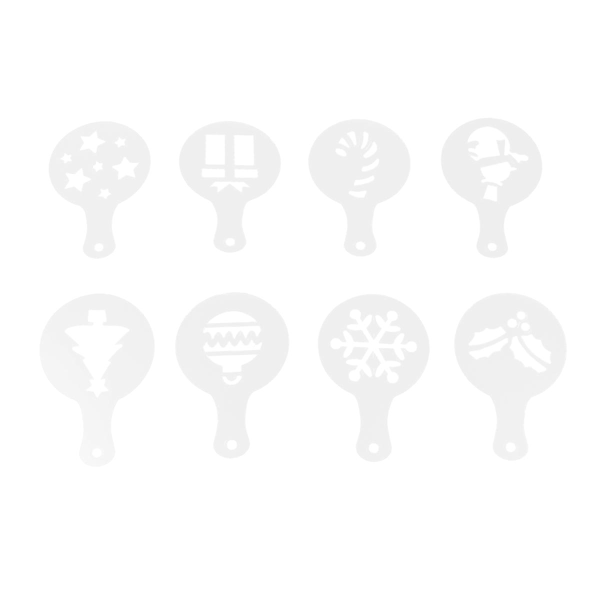 Coffee Garland Mold Cake Decorating Tool for Decoration 32Pcs White