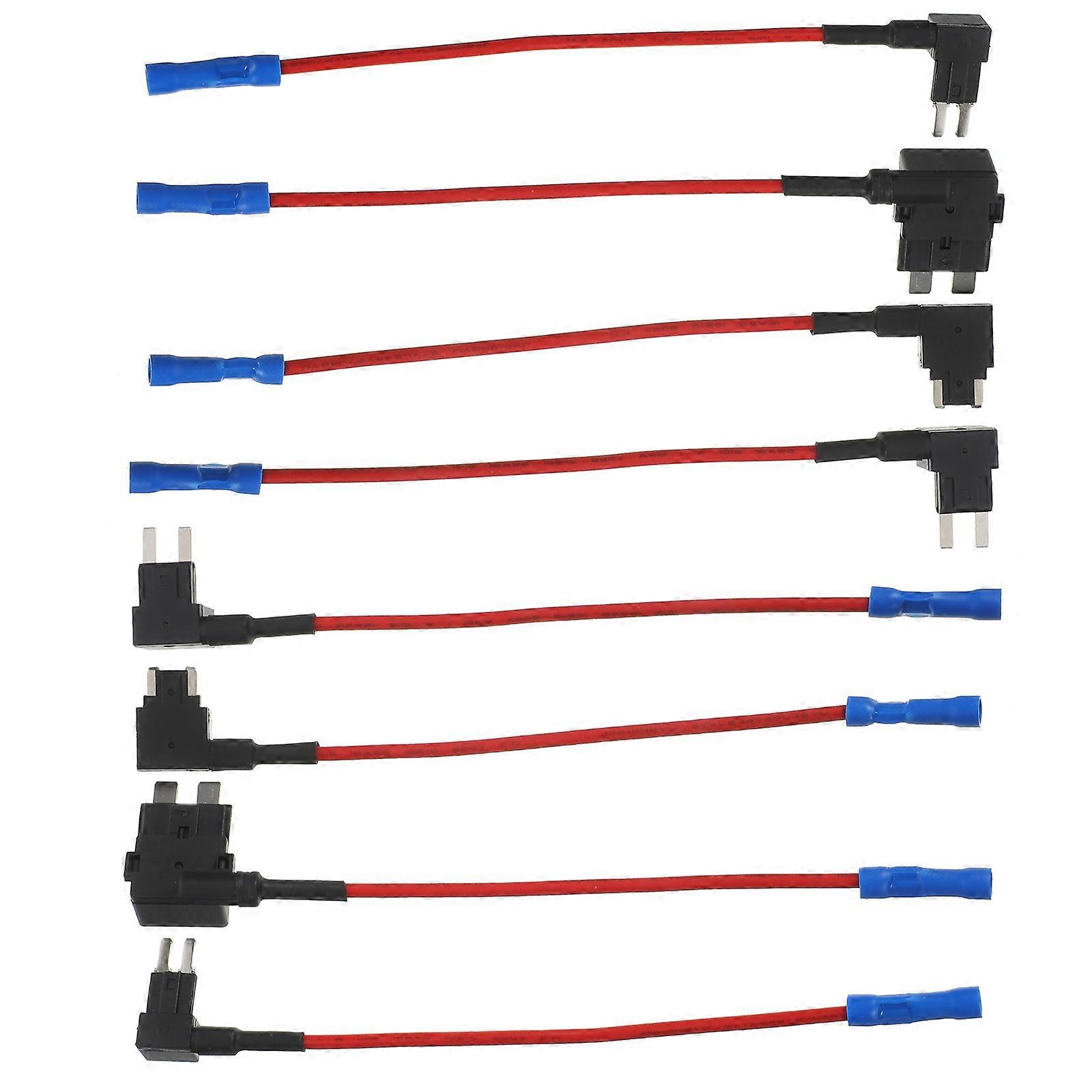 Multi In Line Fuse Holder Car Electronics Fuse Kit For Automotive Enthusiasts Dash Cam Installation 24-Pcs Reliable Fuse Installation