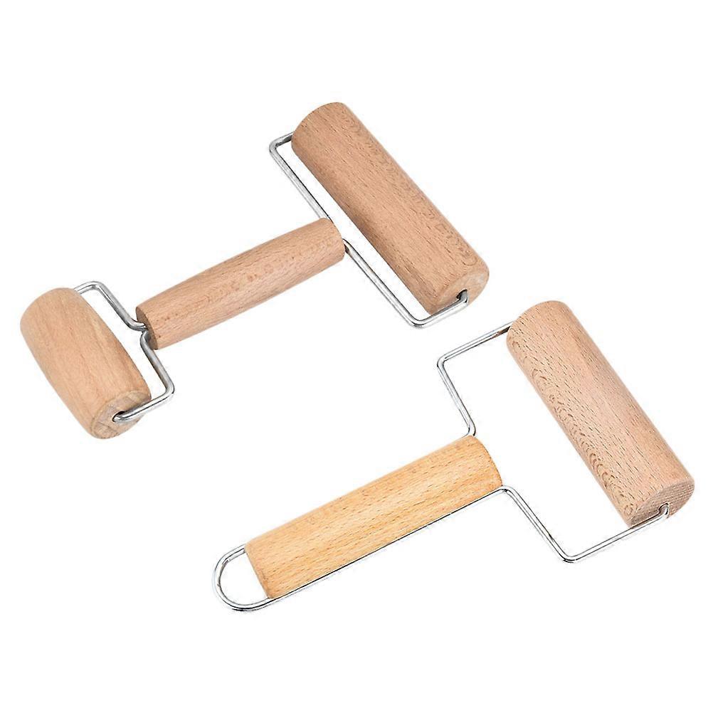 Assorted Color Wooden Rolling Pin for Dough Rolling 4Pcs Kitchen Tool