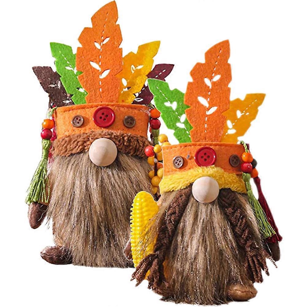 Holiday Gnome Decorations Gnome Ornaments for Decor 4Pcs Harvest Festival Decor