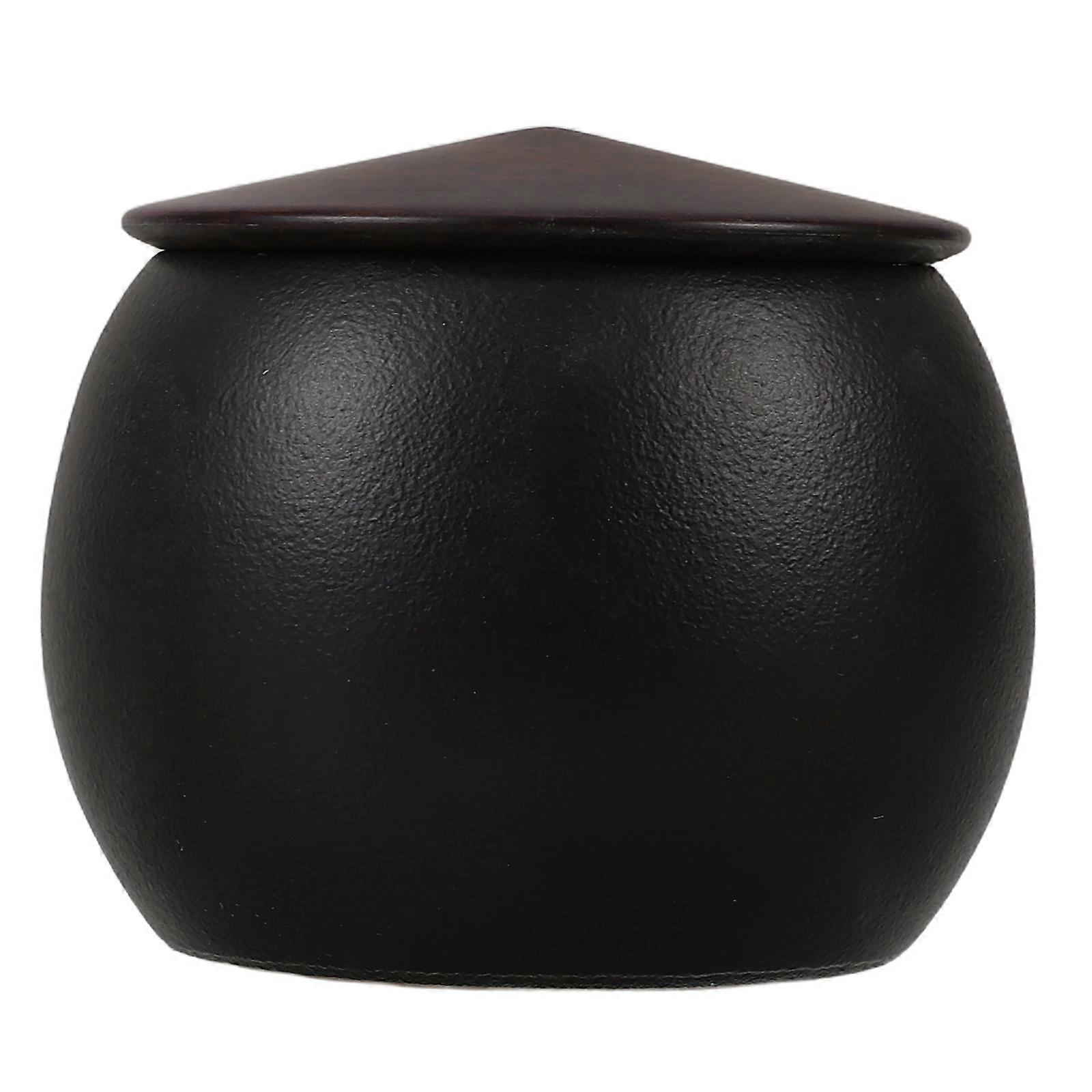 Ceramic Tea Canister for Storage Use 2Pcs Small Airtight Jar for Loose Tea
