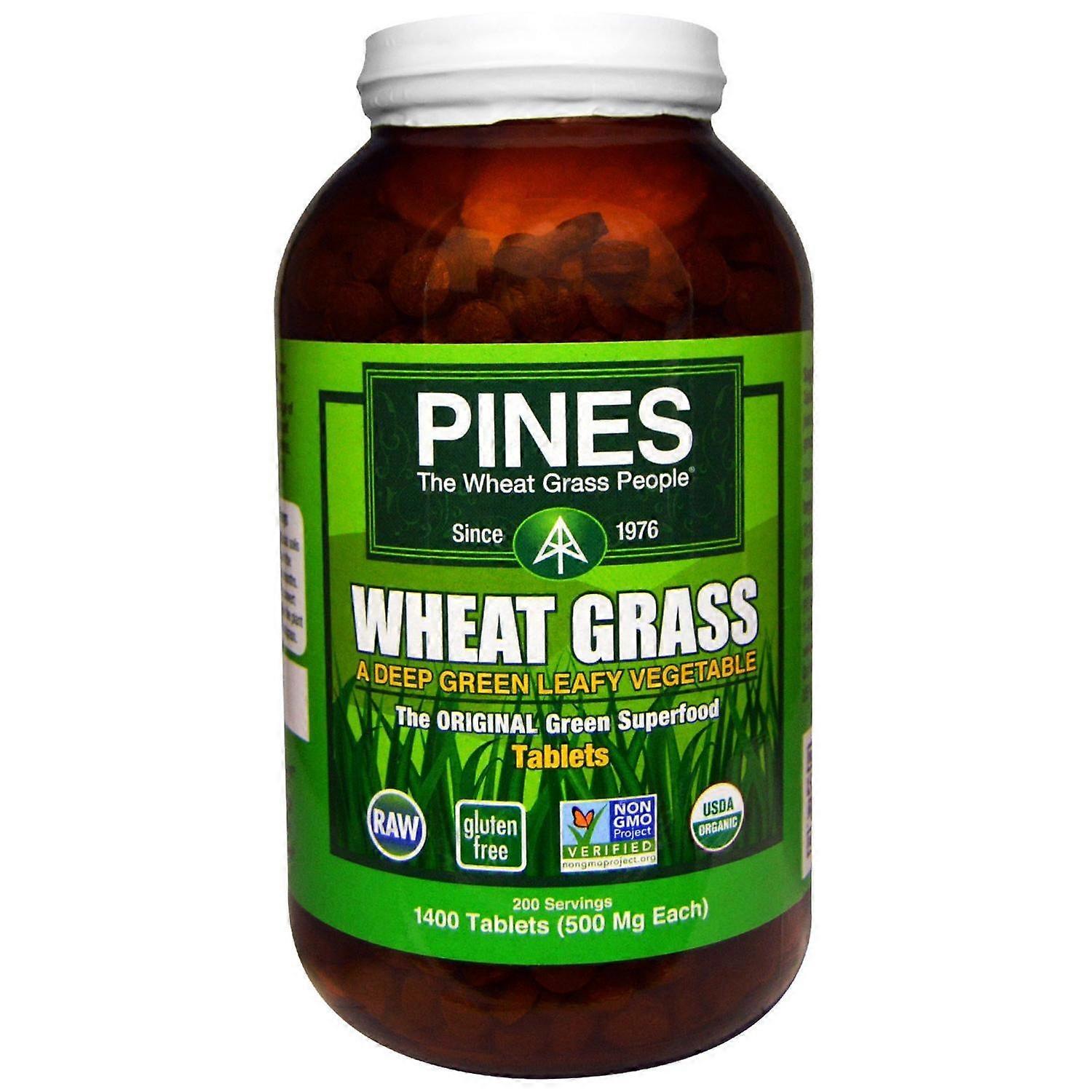 Pines International, Wheat Grass, 1,400 Tablets