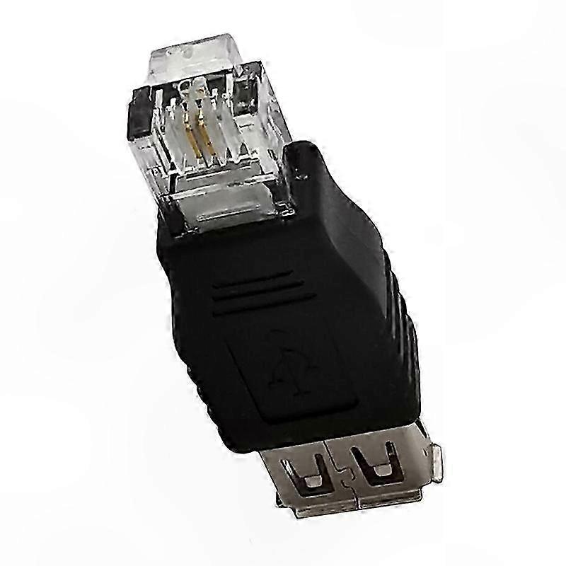 USB A Female to RJ11 6P2C Mini Adapter Converter-Compatible with Standard Ports for Broadband and DSL Connections