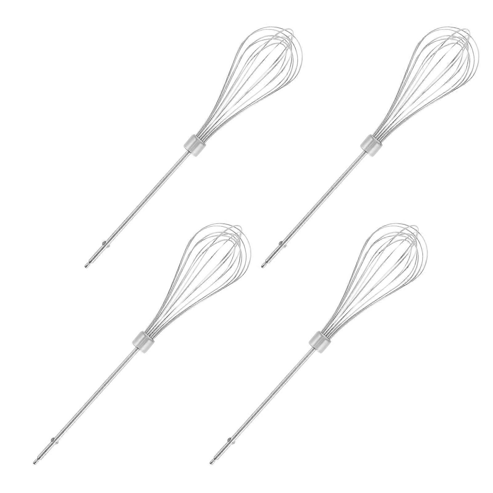 Hand Mixer Replacement Whisk Attachments for Egg Beating 4Pcs Stainless Steel