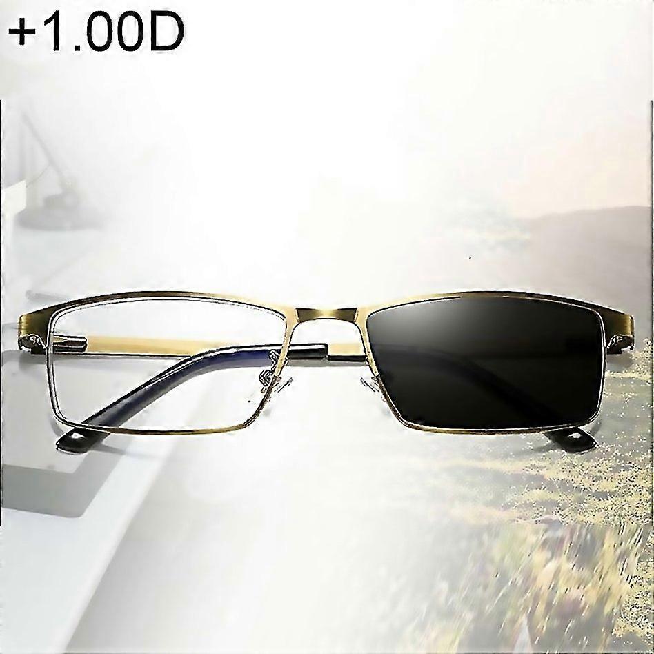 Pour lunettes presbytes photochromiques à double usage 100dgold