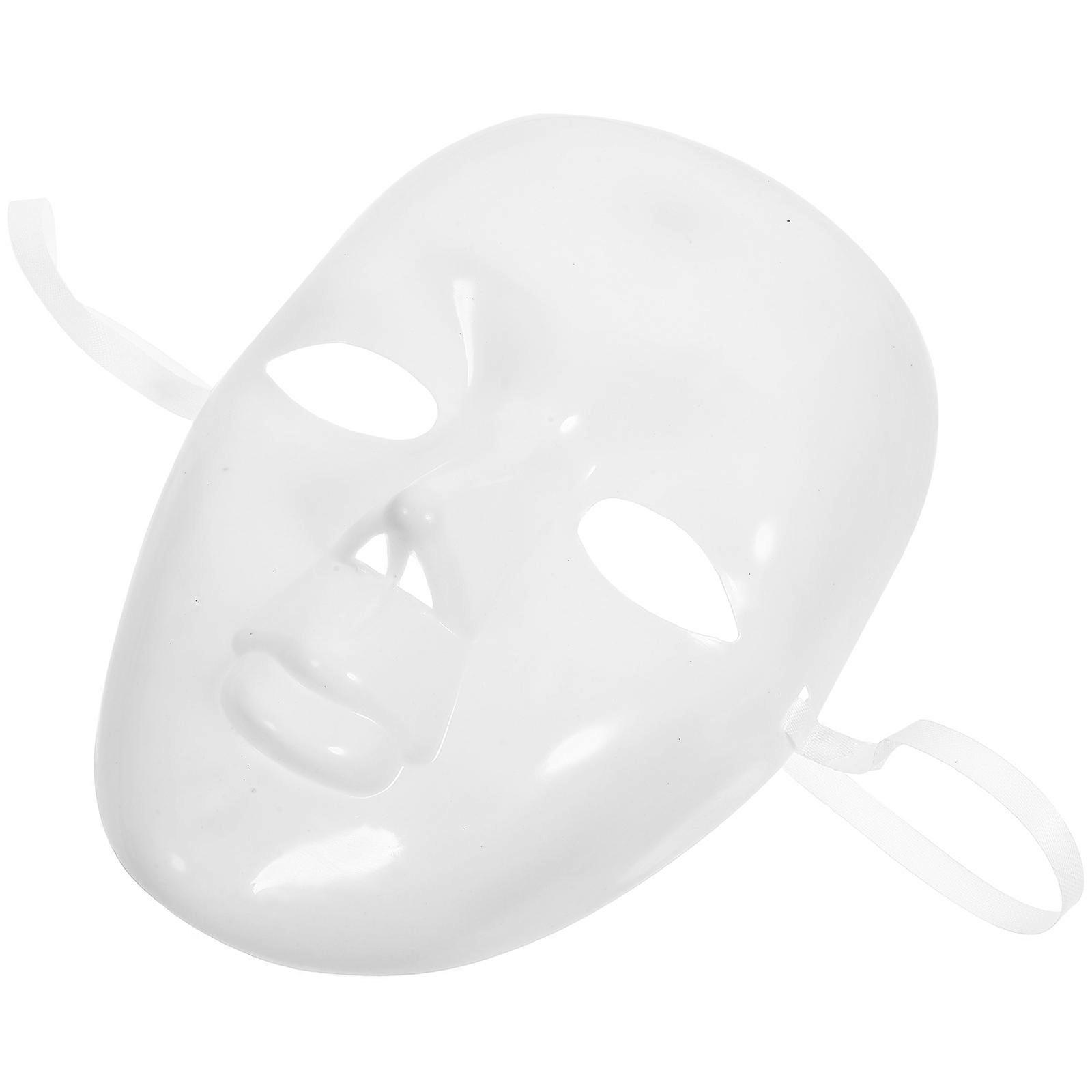 White Blank Mask for Masquerade DIY Party Accessory 5Pcs