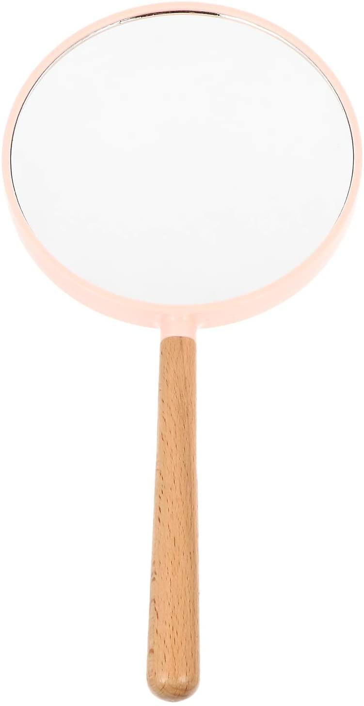 Makeup Hand Mirror with Handle Magnifying Double Sided Hand Mirror