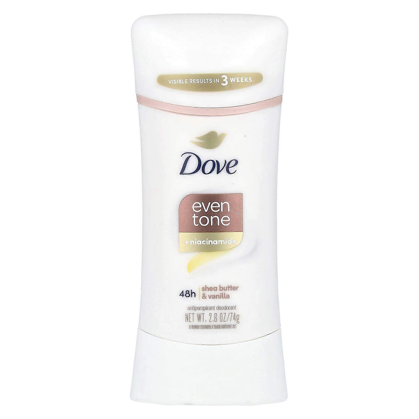 Even Tone + Niacinamide, Antiperspirant Deodorant, Shea Butter & Vanilla, 2.6 oz (74 g)