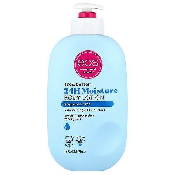 EOS, Shea BetterÃÂÃÂ¢ÃÂÃÂÃÂÃÂ¢, 24H Moisture Body Lotion, Fragrance-Free, 16 fl oz (473 ml)