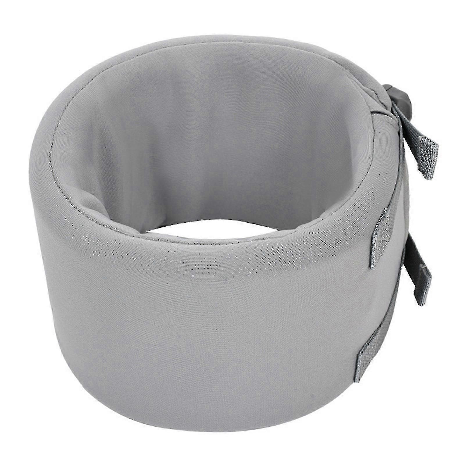 Elizabethan Collar for Dogs with Adjustable Neck Brace for Post-Surgery Recovery and Support Suitable for Small to Large Pets in Gray
