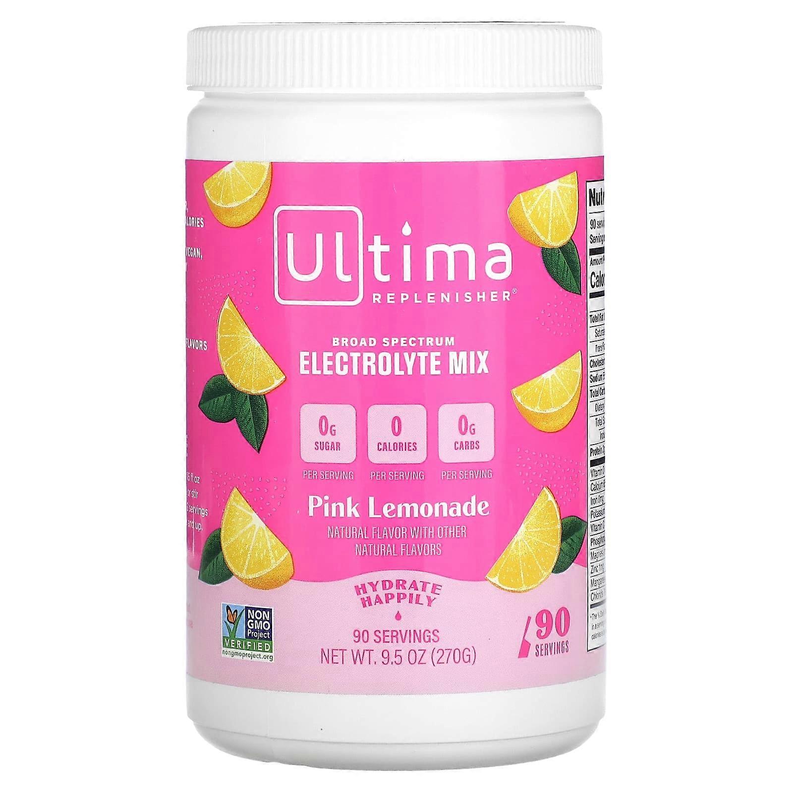Electrolyte Mix, Pink Lemonade, 9.5 oz (270 g)
