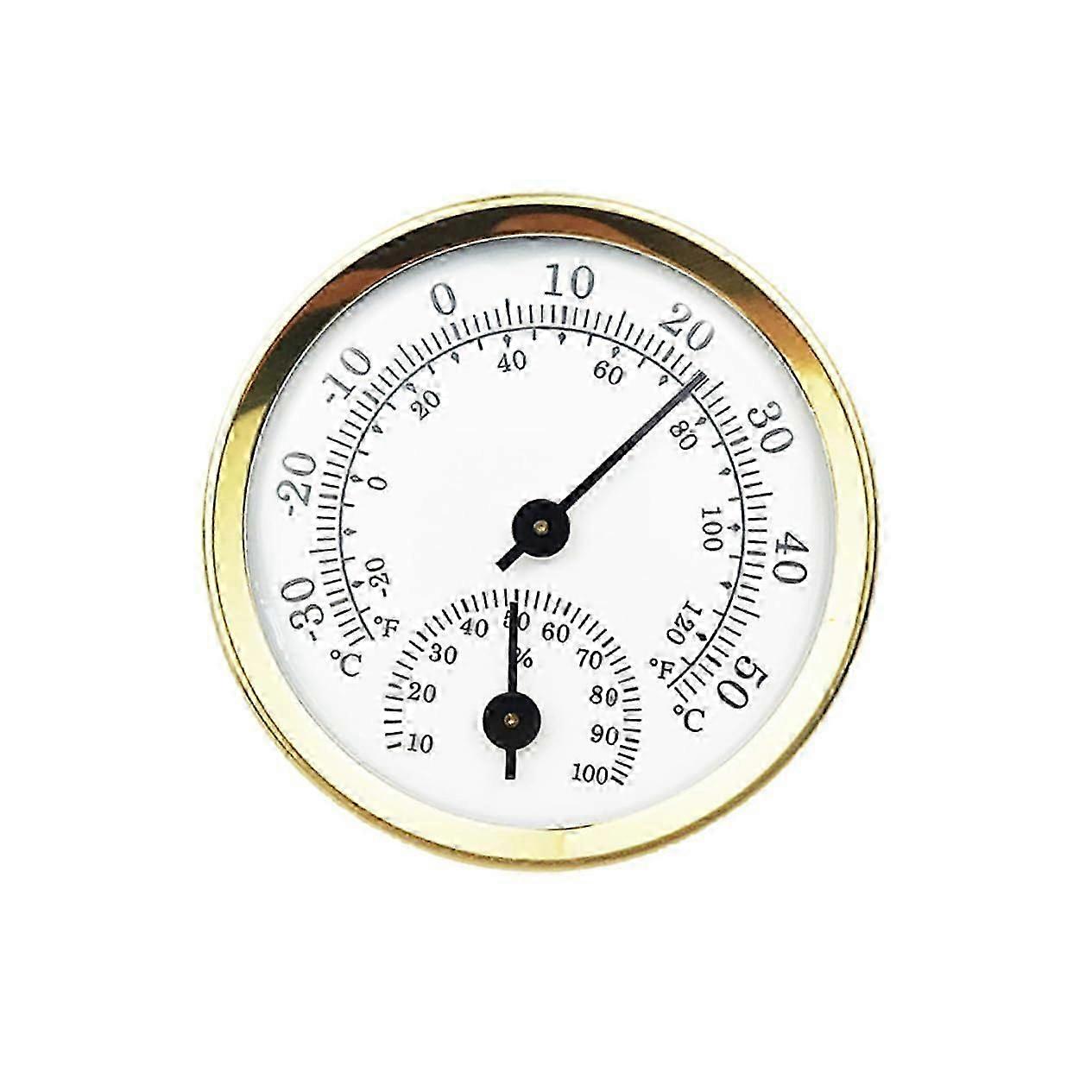 Hygrothermograph Analog Humidity Temperature Meter Shell Pointer