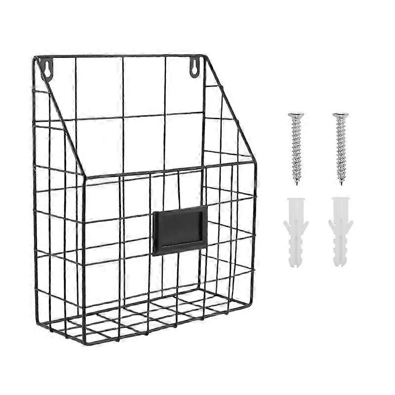 Wire Mail Basket - Wall Mounted Hanging Folder/Document Organizer - Economic & Easy to Install Tray