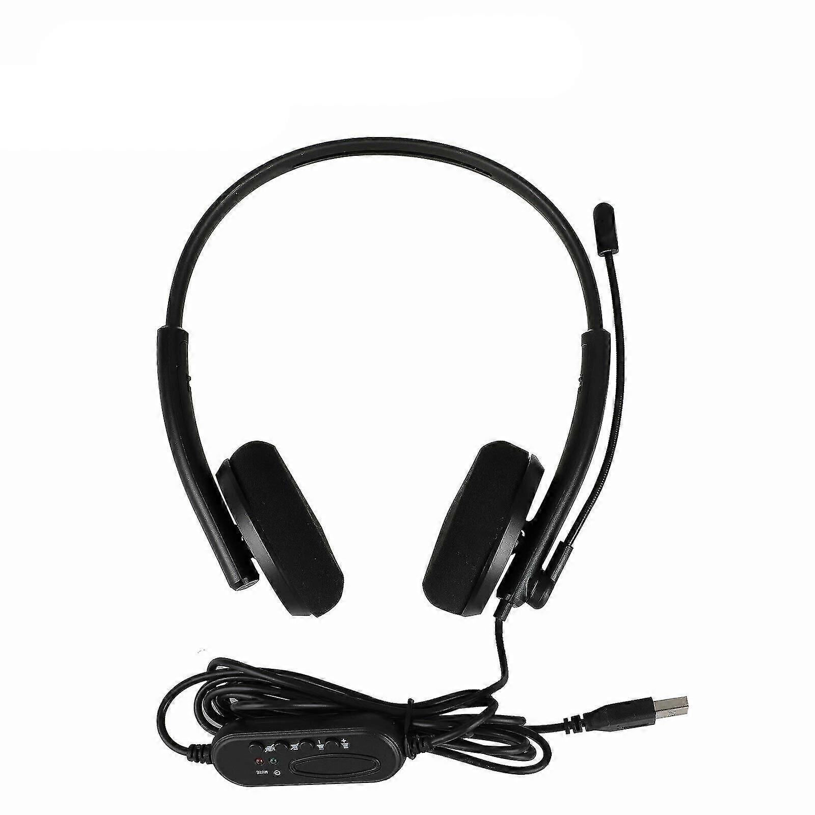 For Pc Chat Call Usb Headset With Microphone Noise Cancelling Computer Headset
