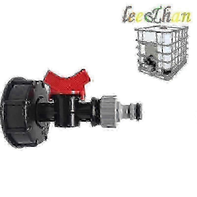 1000 Liter Ibc Water Tank With S60x6 Adapter Valve And 3/4-yvan (faucet Only)