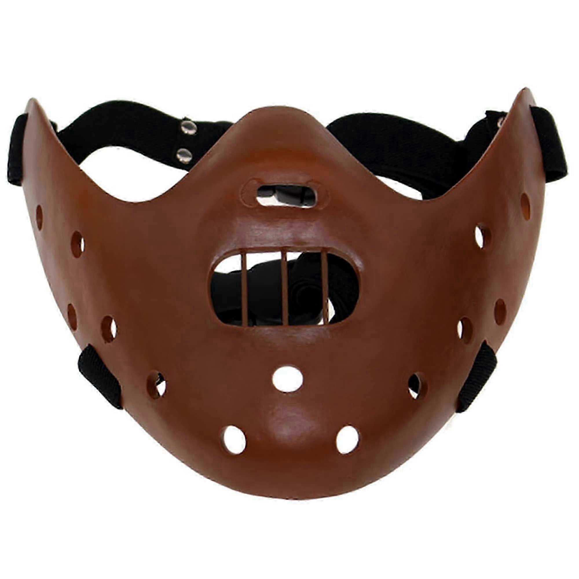 Masque d'Hannibal Lecter pour cosplay, demi-visage, accessoire de tueur en résine du film Le Silence des Agneaux