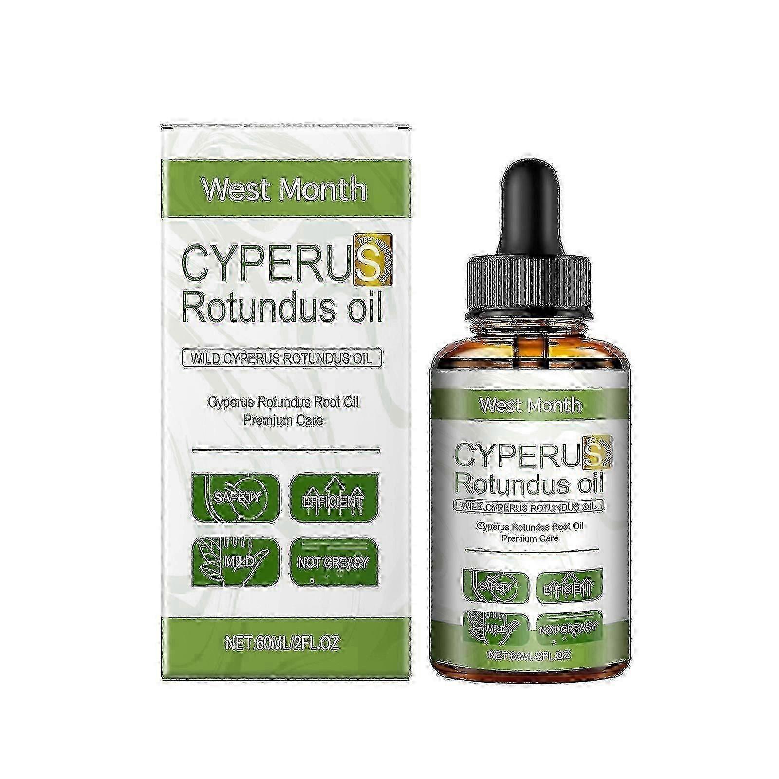 Ulei optimizat pentru îndepărtarea părului: Ulei natural Cyperus Rotundus 60ml, calmează pielea, reduce creșterea părului pentru bărbați și femei