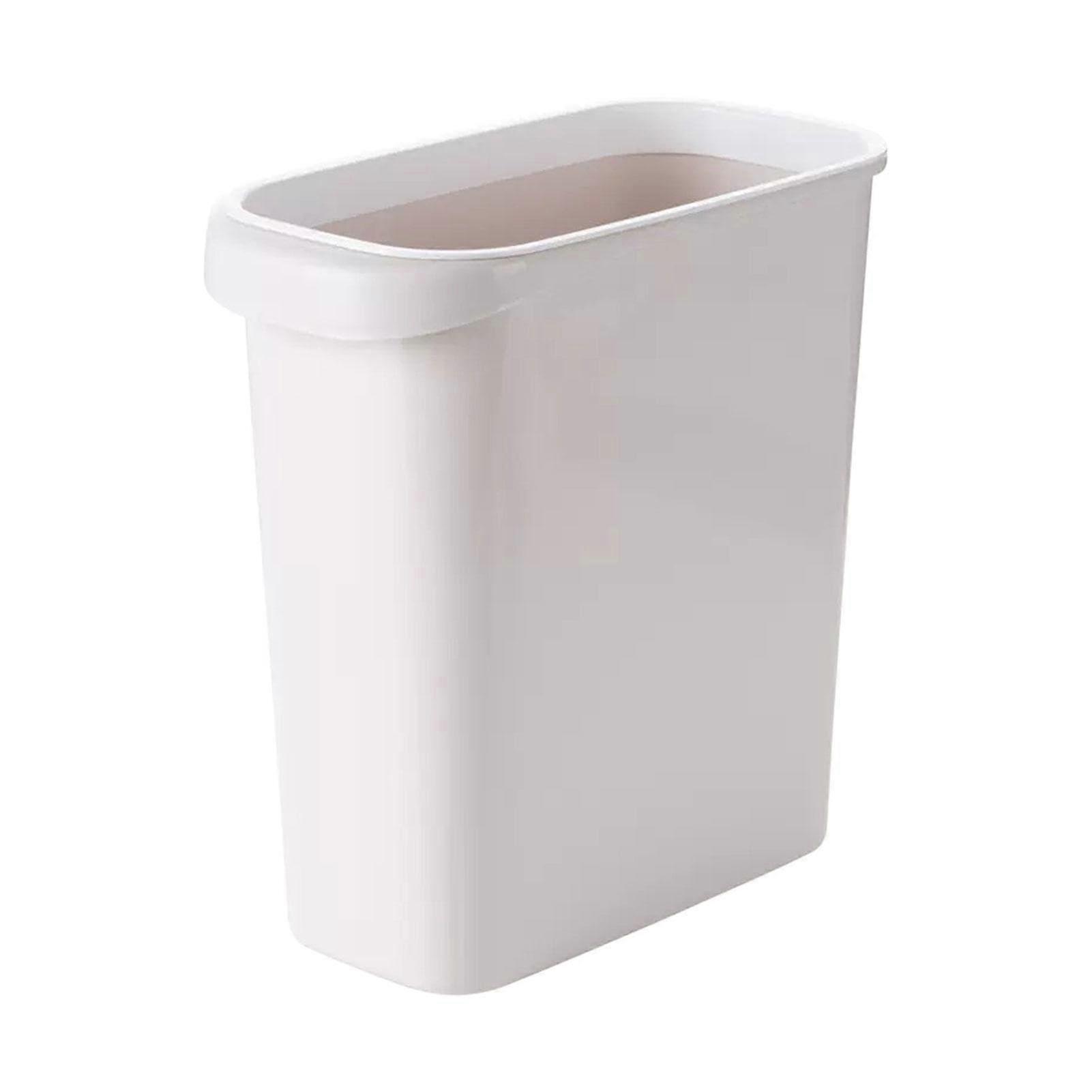 Slim Trash Can Open  Trash Can Compact Bathroom Trash Bin For Narrow Spaces Decorative Rubbish Bin Home Kitchen
