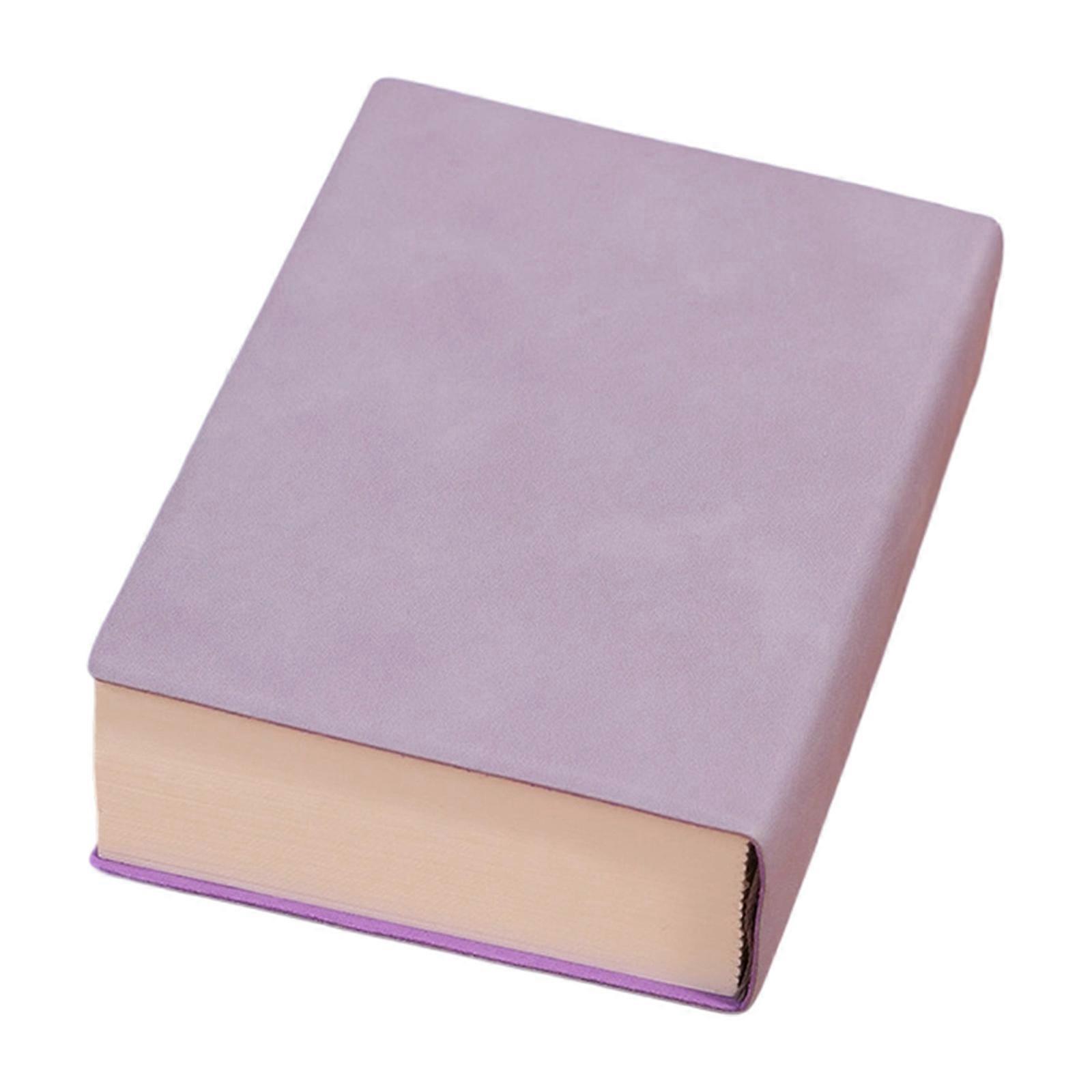 A6 Blank Inner Notebook 720 Sheets Thick Paper Soft Leather Cover Portable For Journaling Drawing Sketchbook  Purple