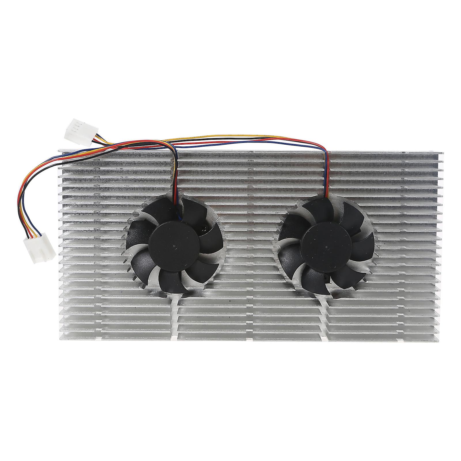 High Performs Dual Fans PWM Cooling GPU Backplane Radiator for RTX 3070 ...