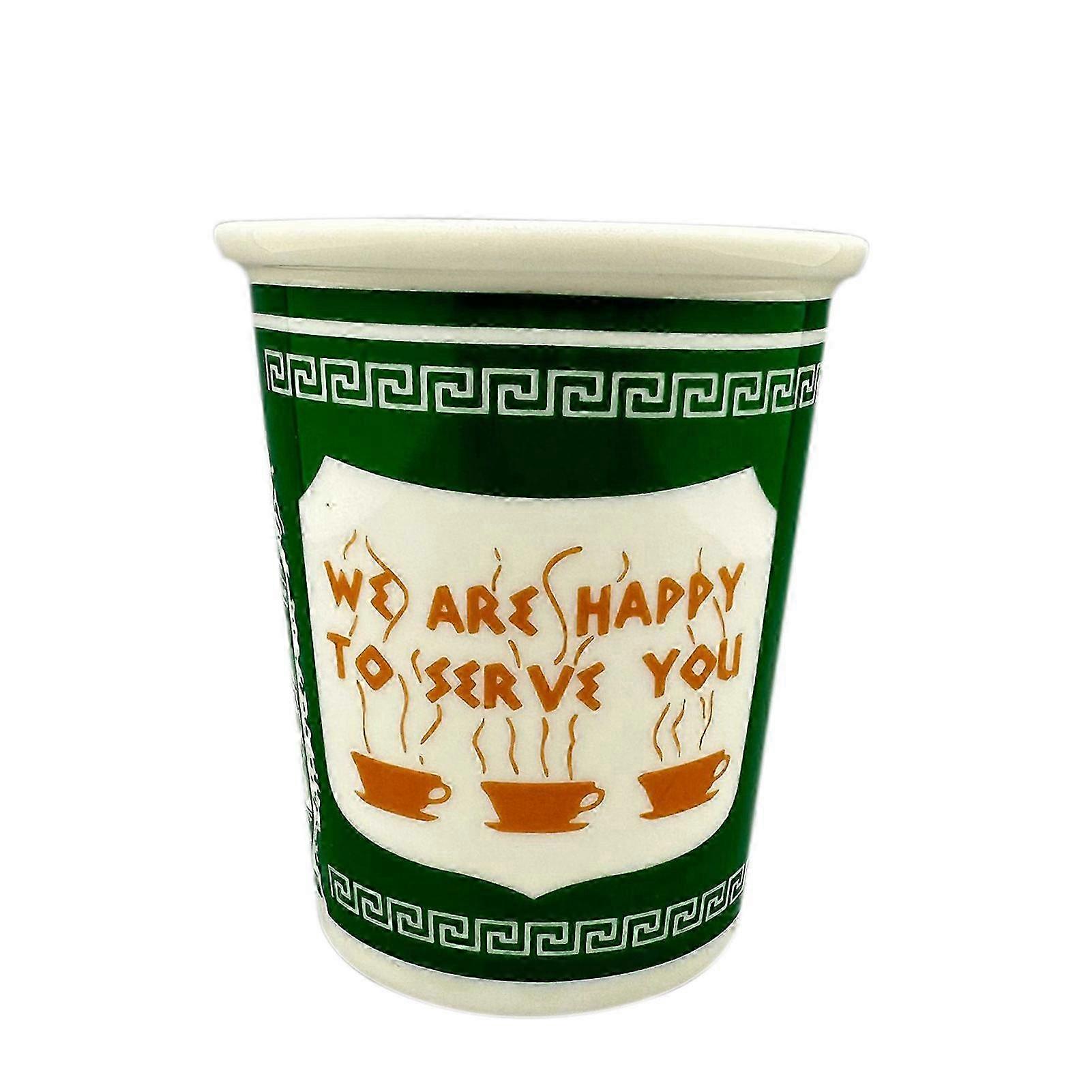 Happy serve ceramic cup for coffee shop 100/300ml durable