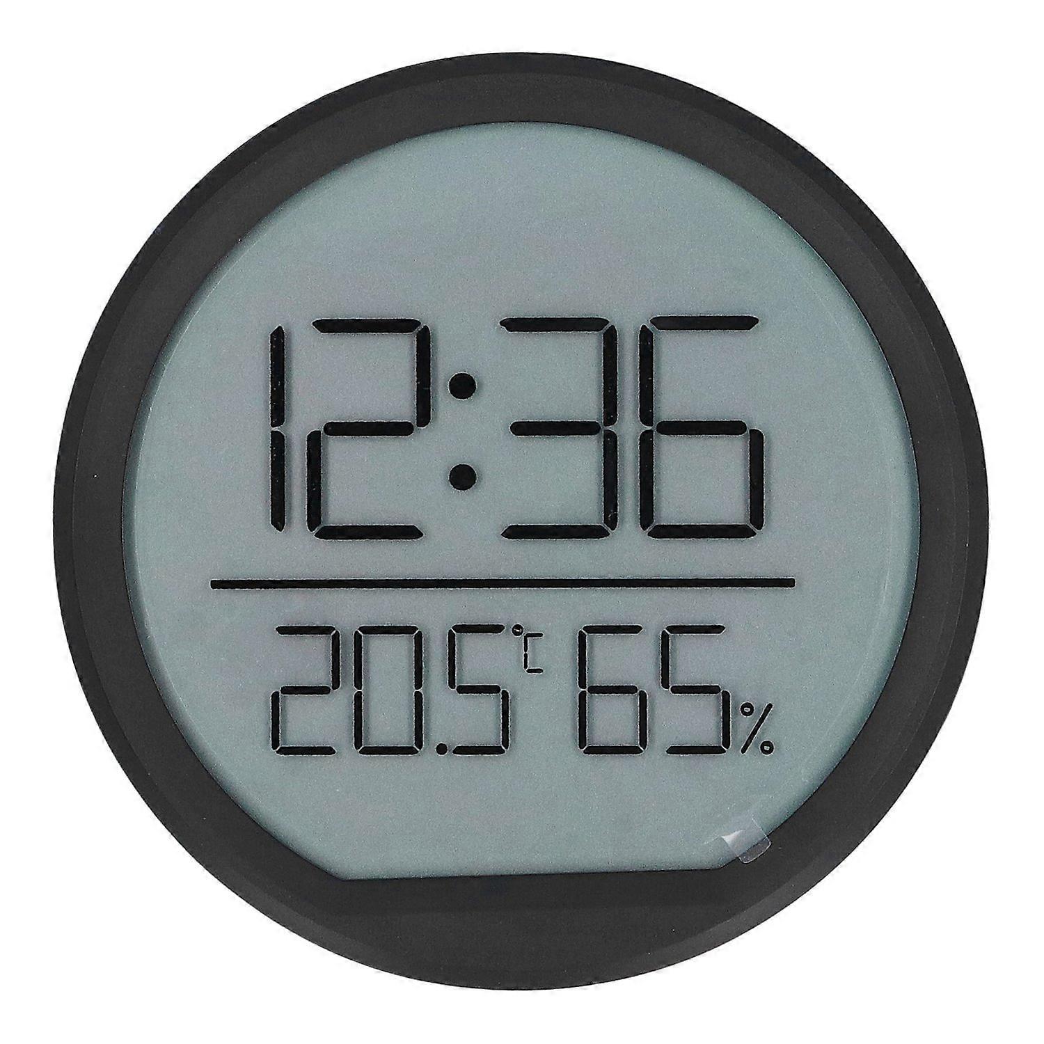 Indoor Thermometer Hygrometer Multifunction Thin Accurate Wall Mounted Digital Alarm Clock for Home 