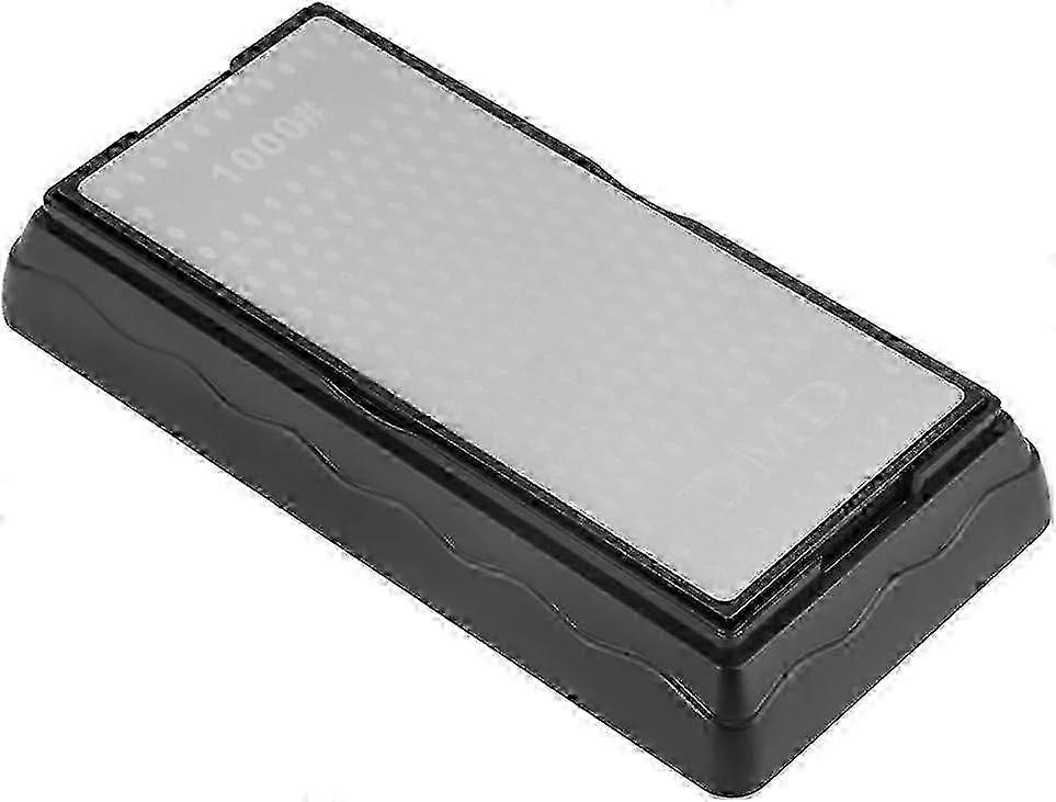 Sharpening Stone,400&1000 Double-Sided Diamond Sharpening Stone Sharpener with Non-Slip Base,150 x 63mm